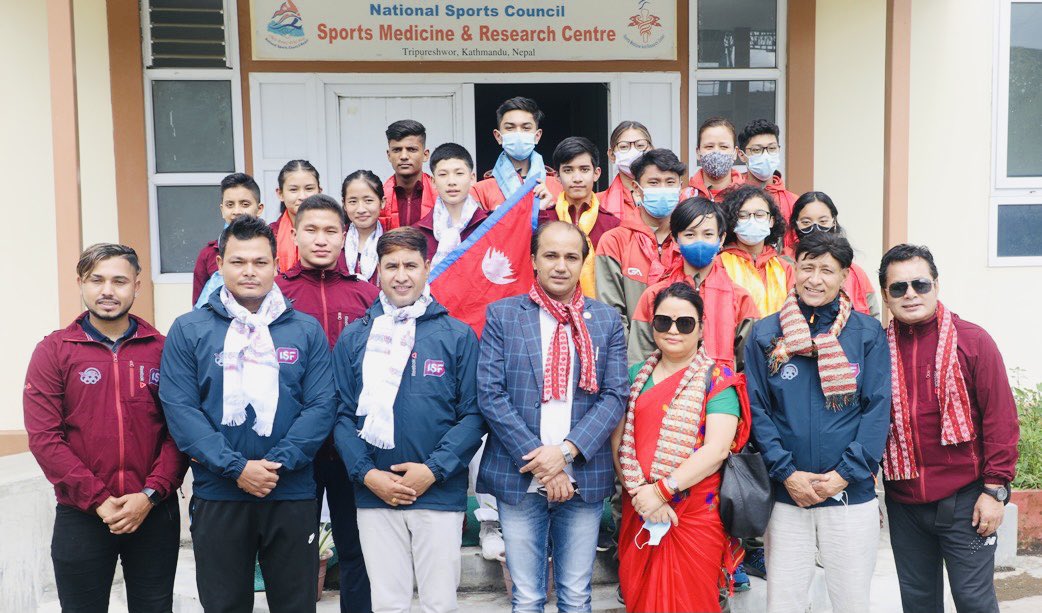 rajntu's tweet photo. #FarewellProgram
#Nepalese24delegation
#U15WSSG #Belgrade, #SchoolSport
ISF U15 World School Sport Games
Belgrade, Serbia 11 - 19 September 2021
@ISFsports @lpetrynka
Farewell by V.President of National Sports Council, Nepal-Hon. Shiva Koirala for all athletes and officials https://t.co/uZ2sMQzTN0