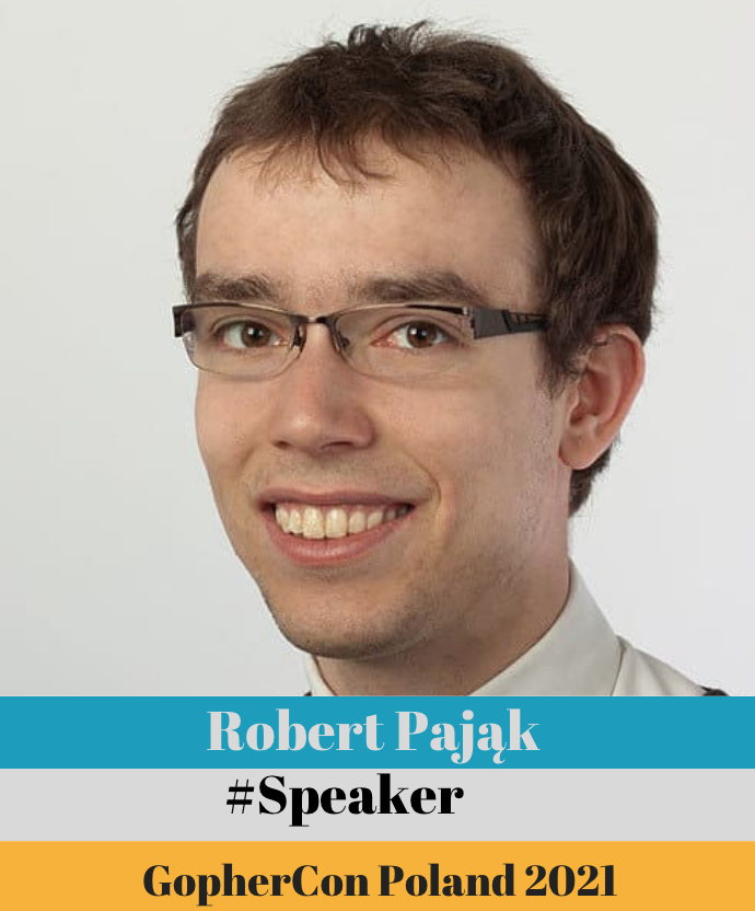 GopherConPL's tweet image. Our next speaker is: Robert Pająk.
Robert Pająk is a Go and C# backend/system developer. Maintainer of goyek and go-templates. Currently working at Splunk and contributing to Open Telemetry. GitHub: github.com/pellared
#golang #go #gophercon #goprogramming