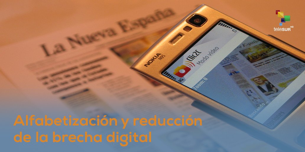 teleSURtv's tweet photo. #HILO 🧵| "Alfabetización para una recuperación centrada en las personas: reducir la brecha digital"
La #Covid19 demostró que ahora existe un nuevo tipo de #analfabetismo, #eldigital, que está demarcado por el acceso a tecnologías y al internet 👇👇 https://t.co/171zD2NSZI