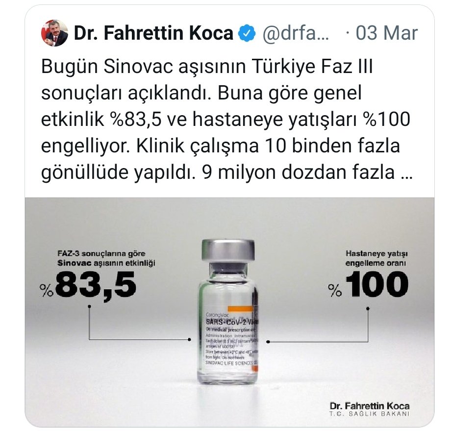 SK3855's tweet photo. @drfahrettinkoca Noldu şimdi korumuyormu https://t.co/NpKWc1nBJg