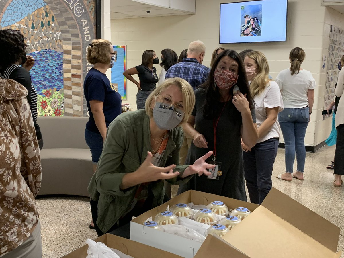 blair_mill's tweet photo. Blair Mill teachers TAKE THE CAKE!!! Getting ready for our OPEN HOUSE!! Thank you for all you do!! https://t.co/CTJ6e3T1pU