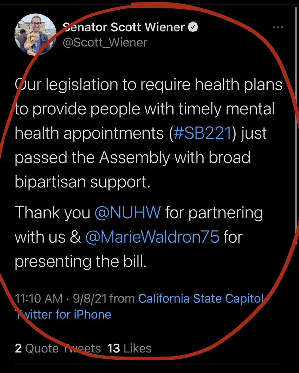 just a reminder from outside the insanity wire https://t.co/QMyYqsDdv2
This is who is calling for “timely mental health appointments”
(folks in California, this is setting the stage for 1930’s Germany-style selective prosecution) https://t.co/qmY2m7HxtX