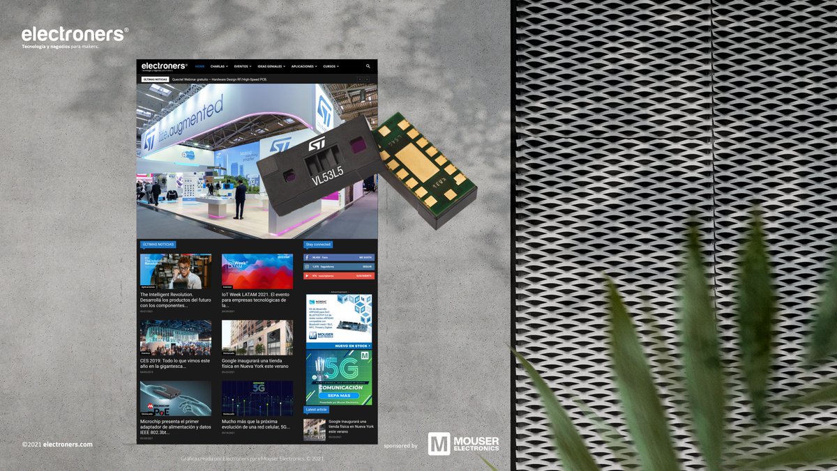 mcelive's tweet image. Presentamos la nueva cámara Time-of-Flight de STMicroelectronics mouser.com/new/stmicroele…