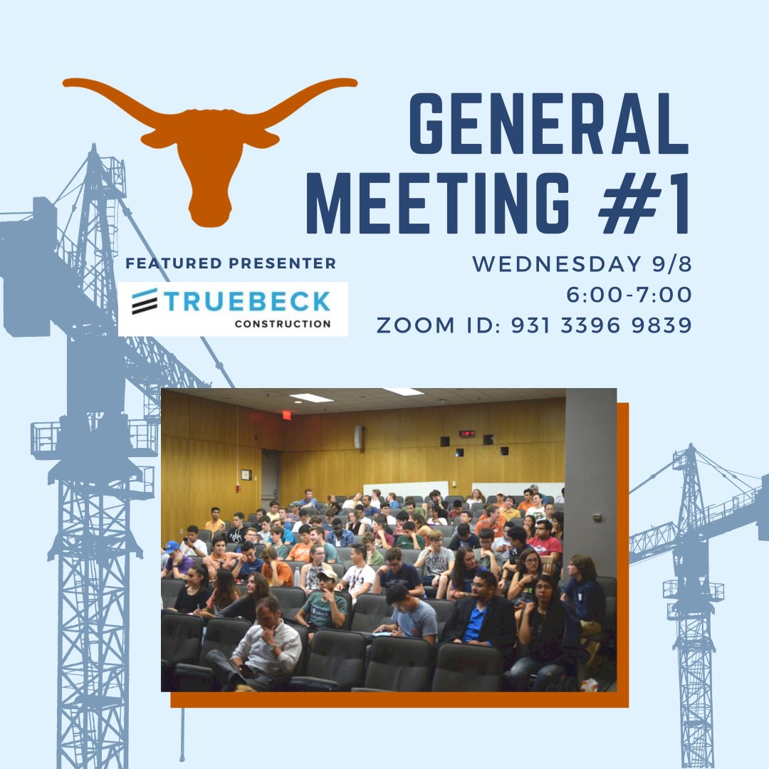 ASCEUT's tweet image. Who’s ready for our first GM??🙋‍♂️🙋🙋‍♀️ 
See y’all virtually tonight at 6pm!! We will discuss upcoming events, ASCE organization requirements, and hear from Truebeck Construction about EXPO and interviewing!! #utcaee #utengineering #asce