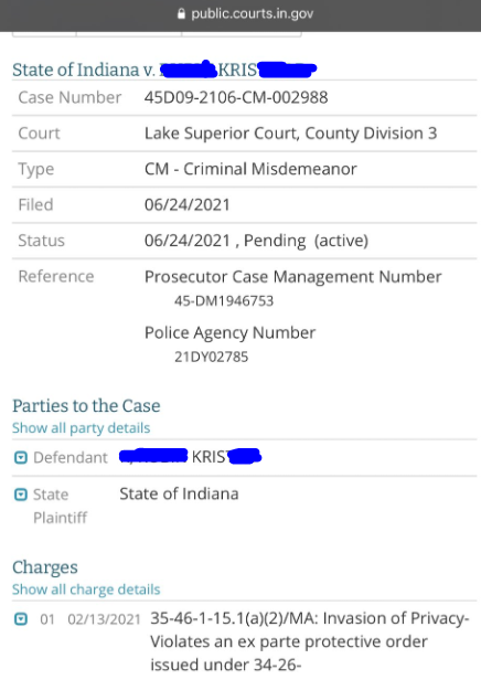 DarksideEevee's tweet photo. Yup, totally not criminally charged and is totally not going to court for it on September 17th, 

Totally misinformation 🤡 https://t.co/jvyySjJ6lG