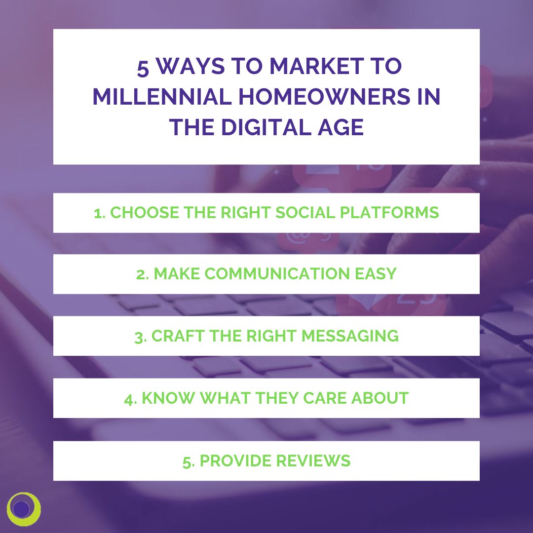 #Millennials have grown up. They've become #homeowners and have large dreams for their living spaces. Have you altered your #MarketingStrategy to reach this new wave of homeowners? Learn how to market to millennials in this digital age in our blog: ow.ly/RZZN50FPYUn