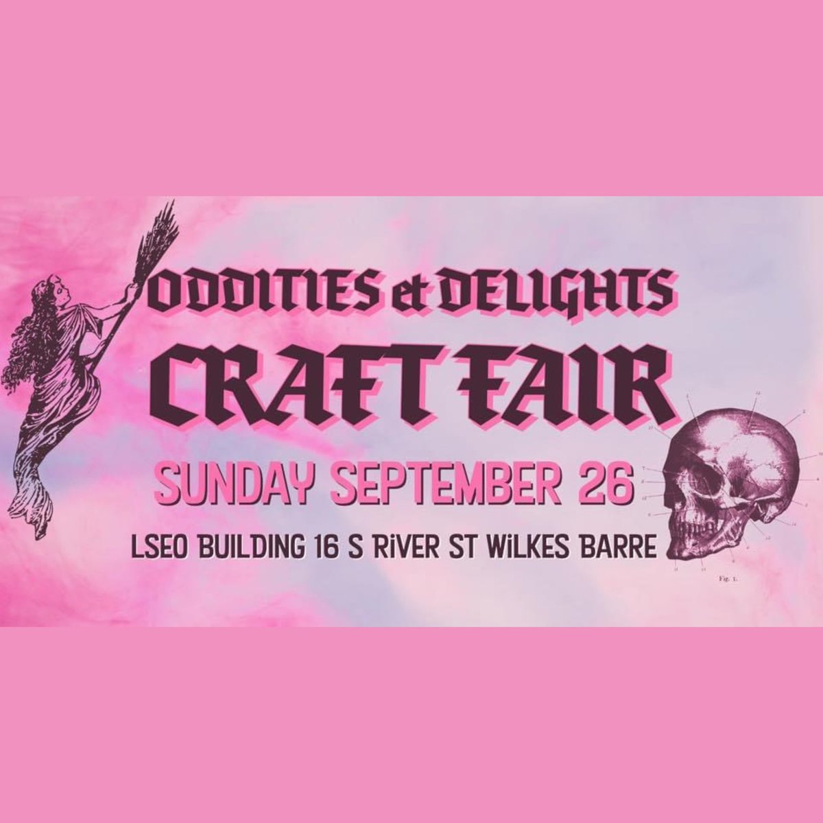 ✨ WILKES BARRE, PA! ✨ I’ll be vending at the NEPA Craft Works x The Strange and Unusual event: Oddities and Delights Craft Fair on Sunday, September 26th. If you’re in the area come check out this event and get some of my NEW items!