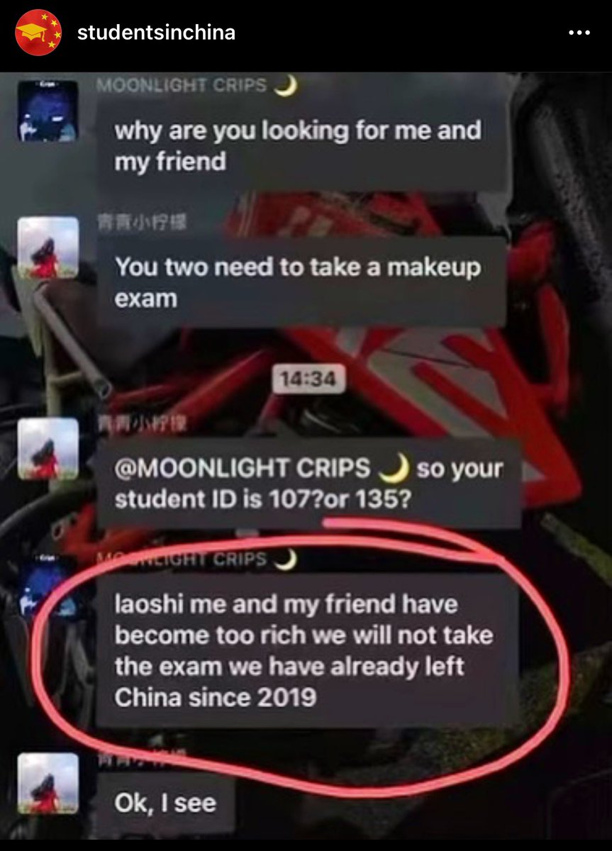 IamCindy95's tweet photo. China needs to open for students 😂😂😂 we are tired johh 
Atleast some got rich while waiting 
#takeUsBackToChina https://t.co/xSBXkqWur4