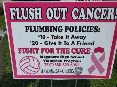 MogadoreVolleyB's tweet photo. Hello Mogadore Family; if thisπ½ gem ends up in your yard please help us #FlushOutCancer by making a call to have it taken away or better yet #GiveItToAFriend it is not a yard ornament so the quicker it moves the more we can donate!! #WeLikeToMoveItMoveIt
#CancerAwareness #MVB4E https://t.co/xqi2ghFVp6