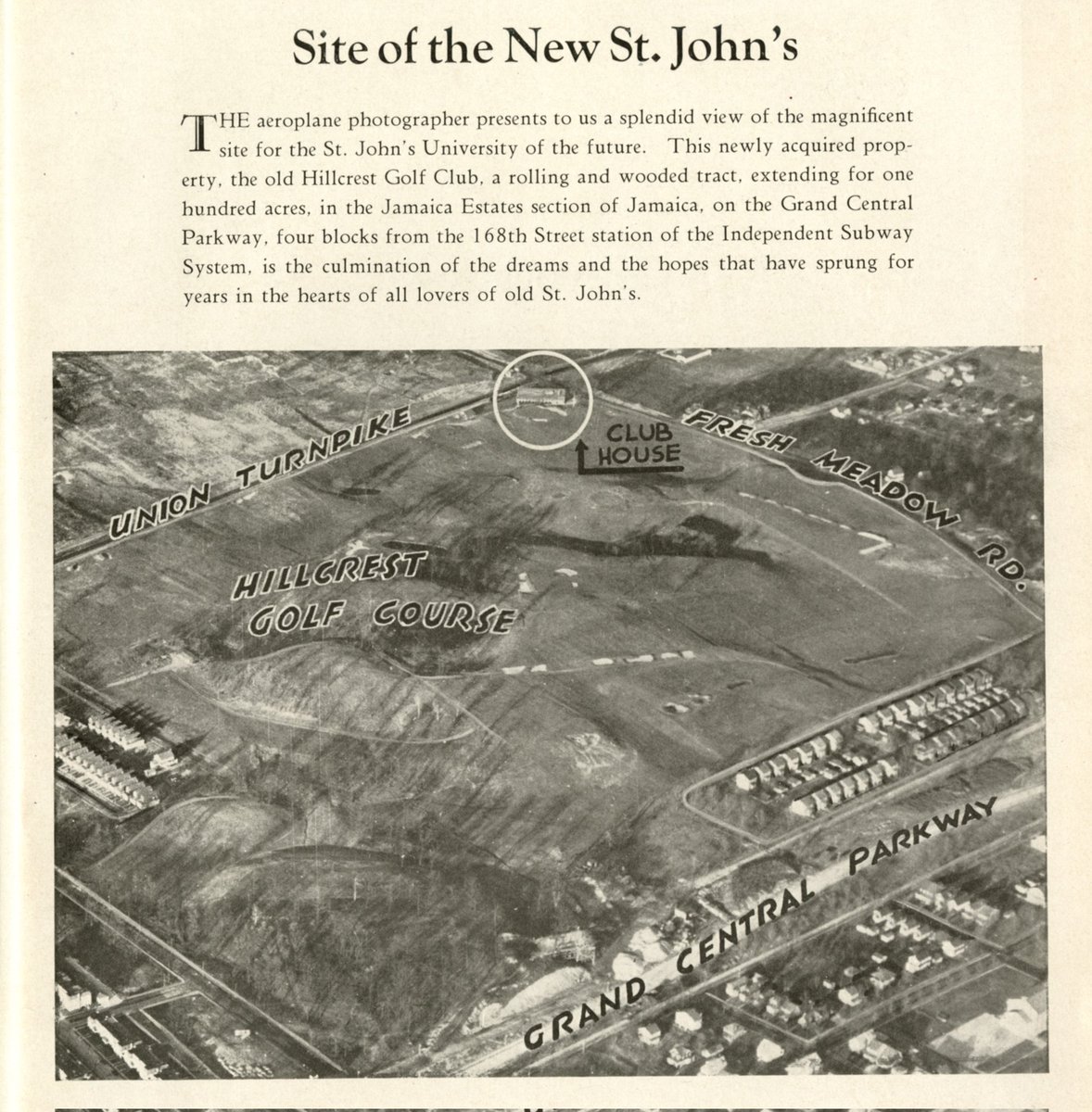 The landscape has changed dramatically since <a href="/StJohnsU/">St. John's University</a> purchased the Hillcrest Golf Club in 1936! <a href="/BrianTBrowne/">Brian Browne</a> <a href="/stjohnsalumni/">St. John's Alumni</a> <a href="/everytract/">every census tract</a>.