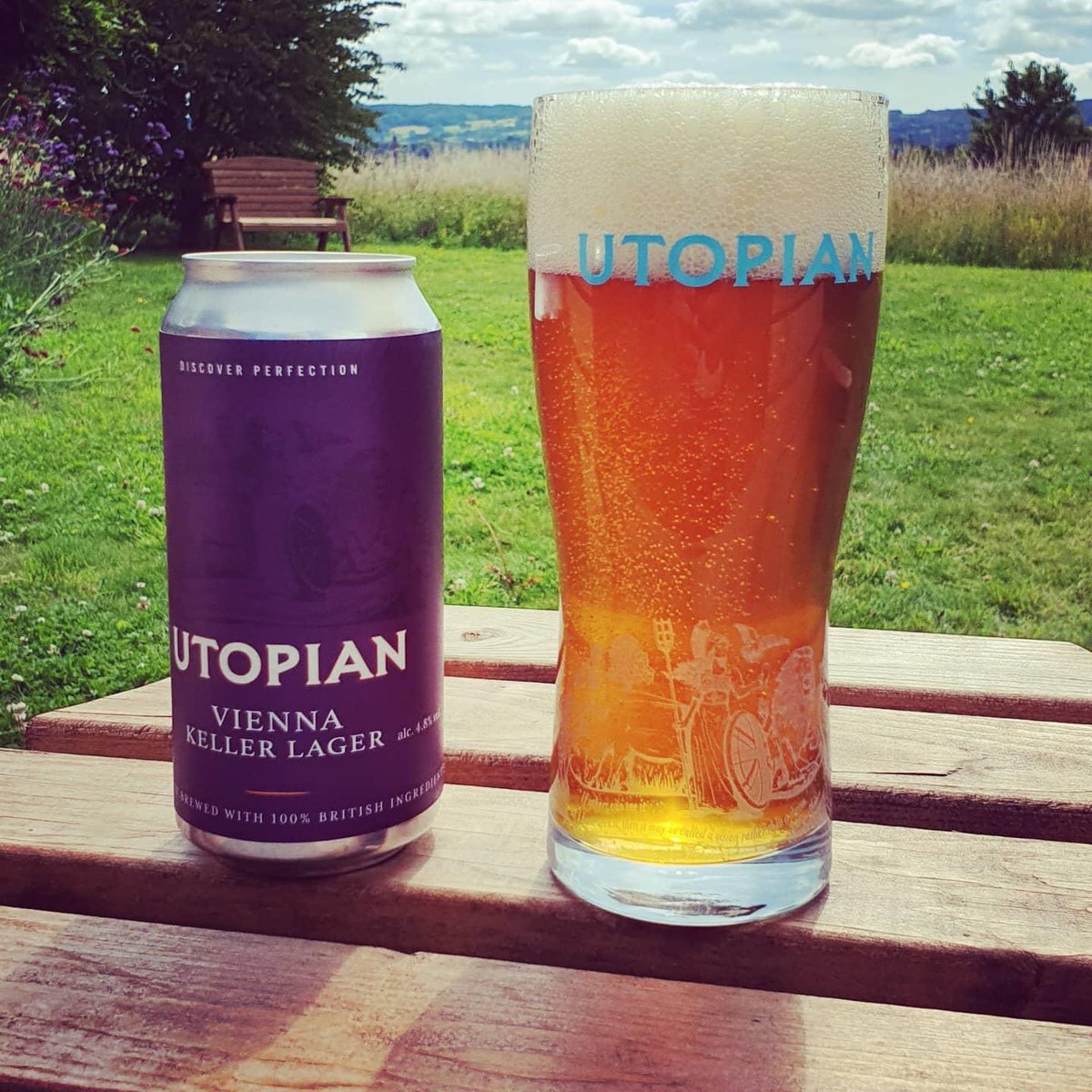 It’s back 
Vienna Keller back in store and whizzing it’s way out to your local bottle shops 🍻

(It’s in the new style can but I like this pic in the old one  😅)

#discoverutopian 
#viennakeller  #lager #indiebrewers #craftbeer #lovelager #lovelife