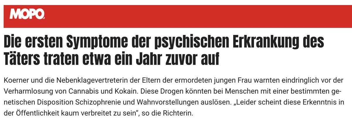 Entgegen des Sprichworts, macht für diese Richterin eben doch jede Schwalbe einen Sommer. Schwer zu ertragen.

#SchlussmitKrimi
#CannabisNormal
#LegalizeIt #Cannabis
#AntiPro.hibition
#WirwollenLegalisierung
#Verfassungsweedrig 