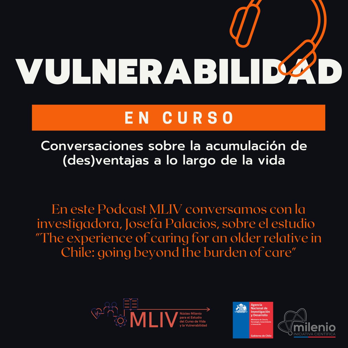 Sobre #Vulnerabilidad, #Personasmayores y #Cuidados, MLIV realizó interesantes investigaciones. Una de ellas estuvo a cargo de la socióloga UC, Josefa Palacios, y quedó plasmada en el podcast MLIV "Vulnerabilidad en curso". 

Escúchalo 👉mliv.cl/escucha-el-pod…