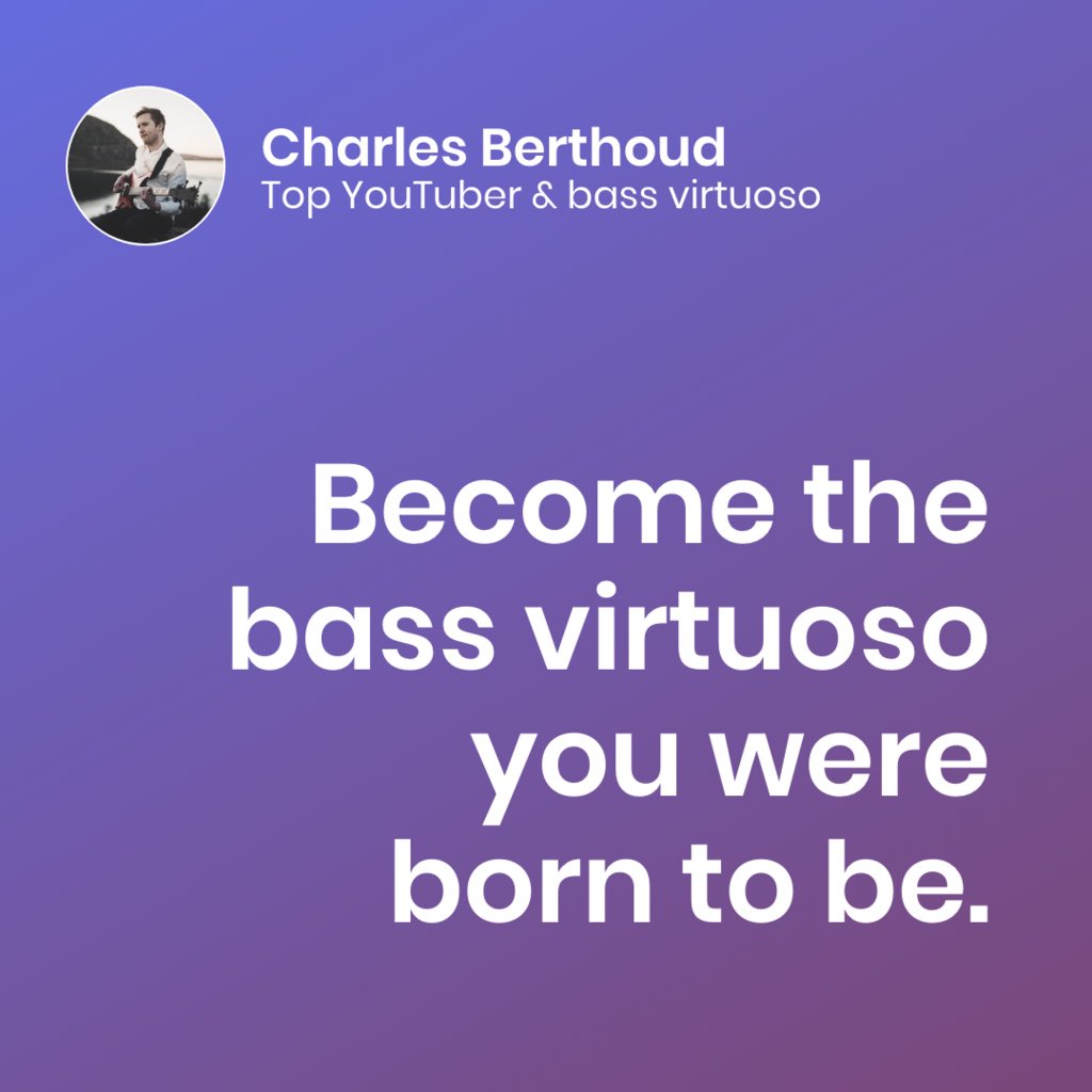 Start exchanging 1-on-1 messages with Charles Berthoud and the countless other pros on MuSchool.

link.muschool.app/cLUS

#muschool #charlesberthoud #bass #bassist #musician #bassplayer #bassplayersunited #bassplayers #bassguitar #basssolo #basstapping #bassgram #youtube
