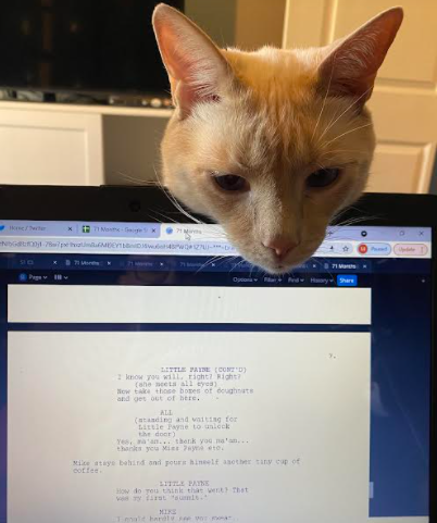 The underboss sweating me over my work.