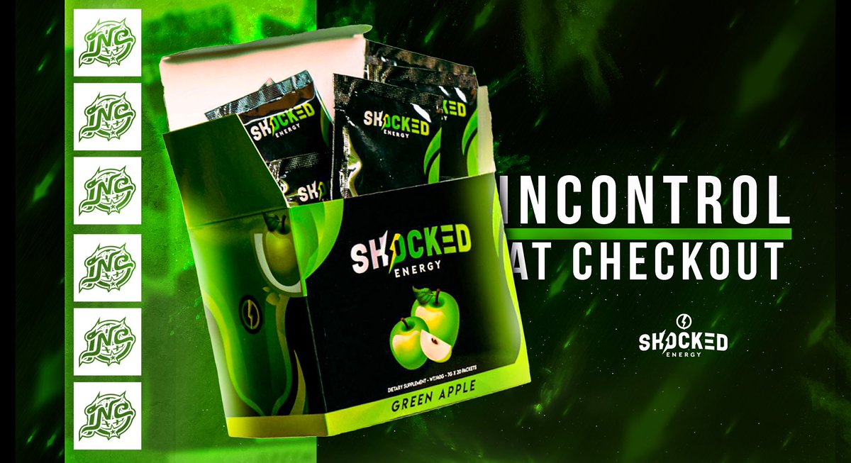 InControlGG's tweet image. We are proud to announce our newest sponsor @ShockedEnergy!!! 

Looking for energy without the nasty aftertaste to help enhance your performance on the sticks, clubs &amp;amp; weights well WE HAVE YOU COVERED!!! Code InControl at checkout at ShockedEnergy.com!!   #InCNation💫