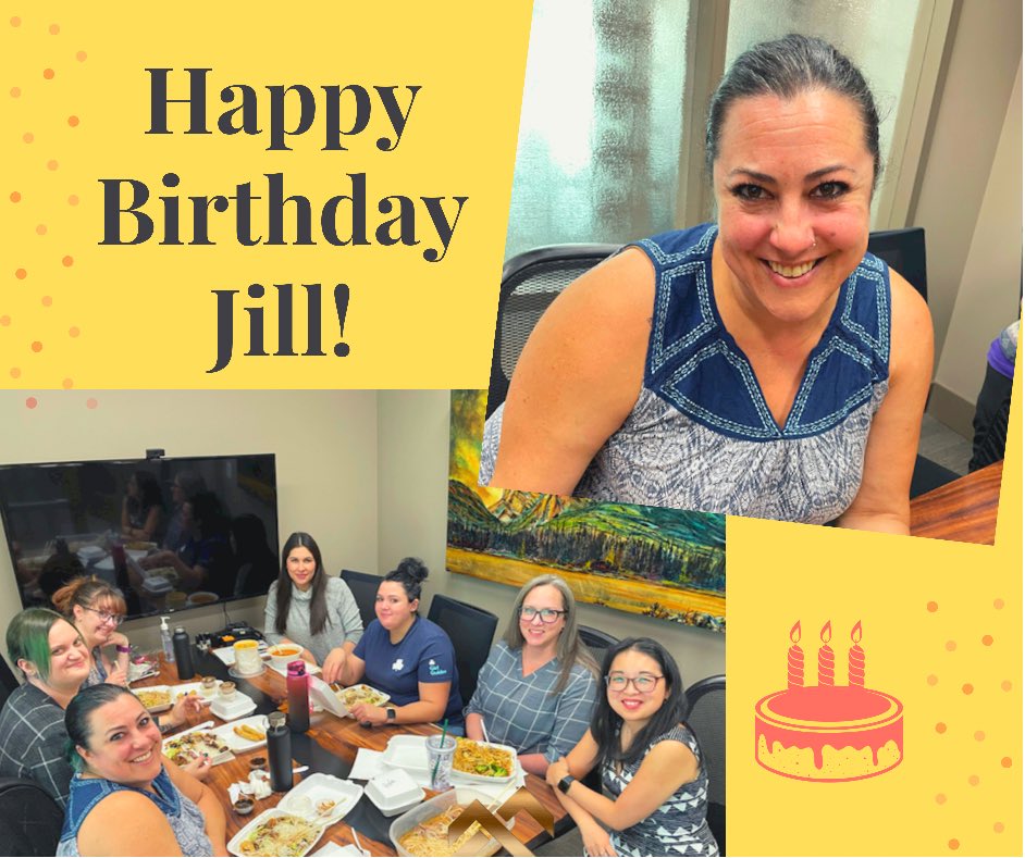 🥳 Happy birthday Jill! 🎂

Jill is one of several paralegals here at Summit and we celebrate her special day with lunch from @SaigonMaxim and some hearty laughs around the table! 

Wishing you another great year ahead full of joy, laughter and love! ❤️