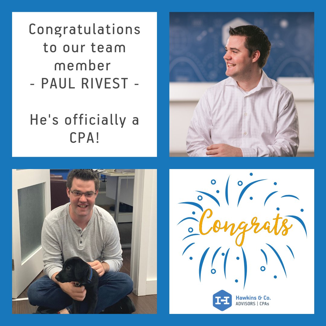 Congrats to our team member Paul on officially receiving his CPA!  Way to go Paul!  #CPA #YQG #accountant #waytogo #wootwoot 👍
