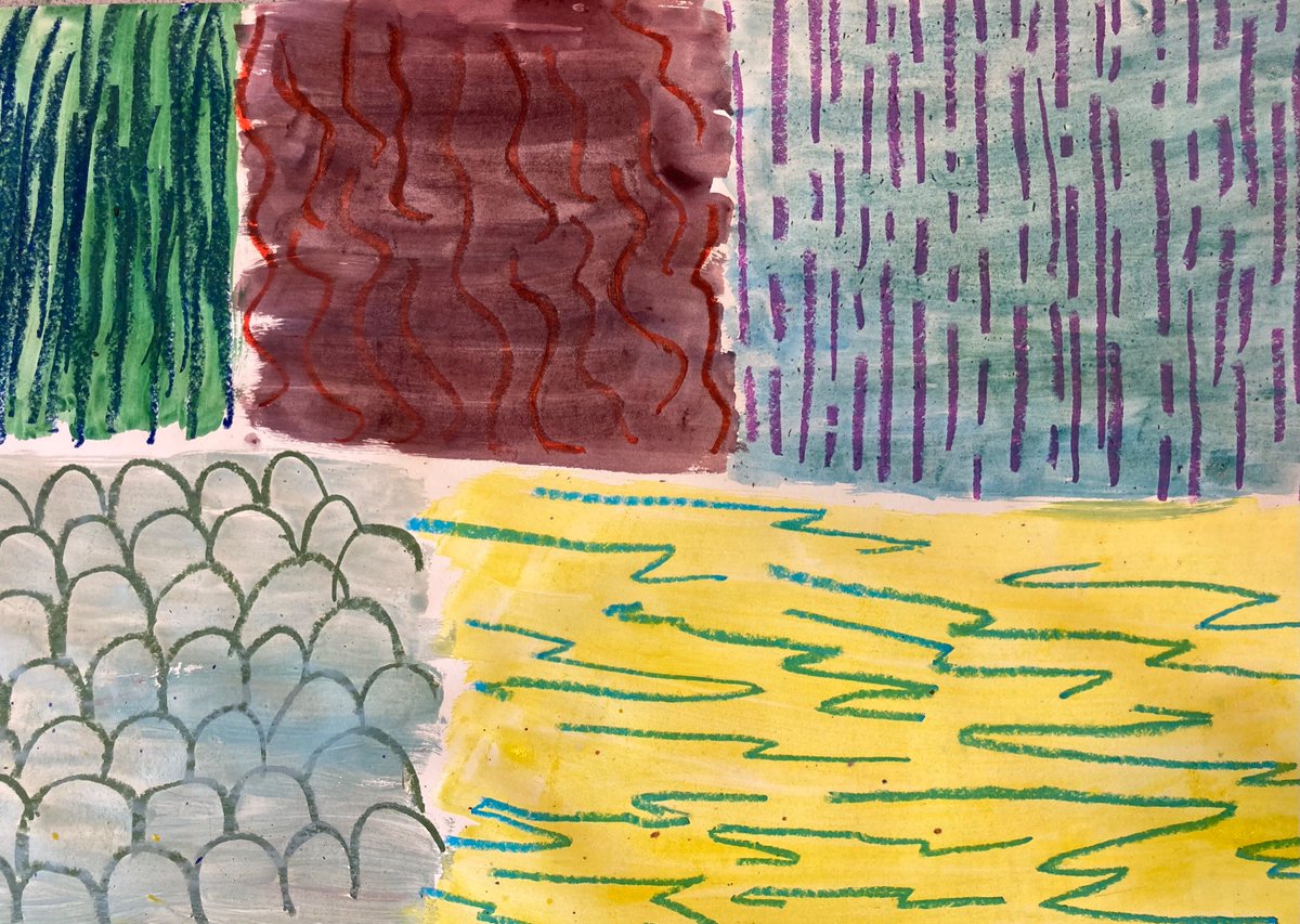 abcdefghealey's tweet photo. The art classroom resembled an aquarium today - making fishy drawings & collages. Hereโs a few stages ๐ https://t.co/biVtoM0ozB