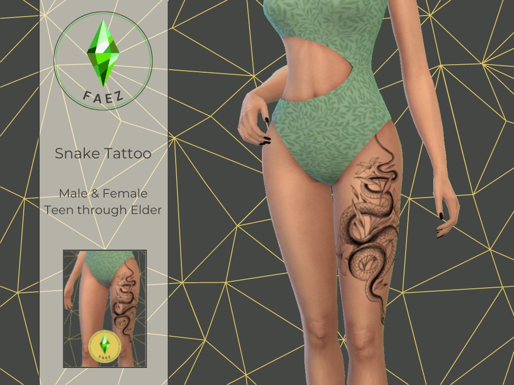 🪐 Snake Tattoo 🪐
Available on Patreon and TSR!

#sims4 #sims #sims4cc #sims4ccfinds #sims4customcontent #thesimsresource #thesims4 #s4cc  #sims4cas #thesims4ccfinds