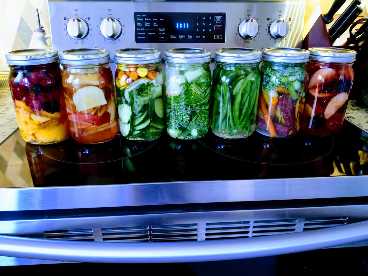 mrsrob0to's tweet photo. If you're experiencing any gut issues, skin issues, weak immune system, brain fog, headaches, weight issues... or if you've ever taken antibiotics... You need to ferment them foods, yo! 💜🥬🍎🥕🥒💪 https://t.co/5dxAGGbn83
