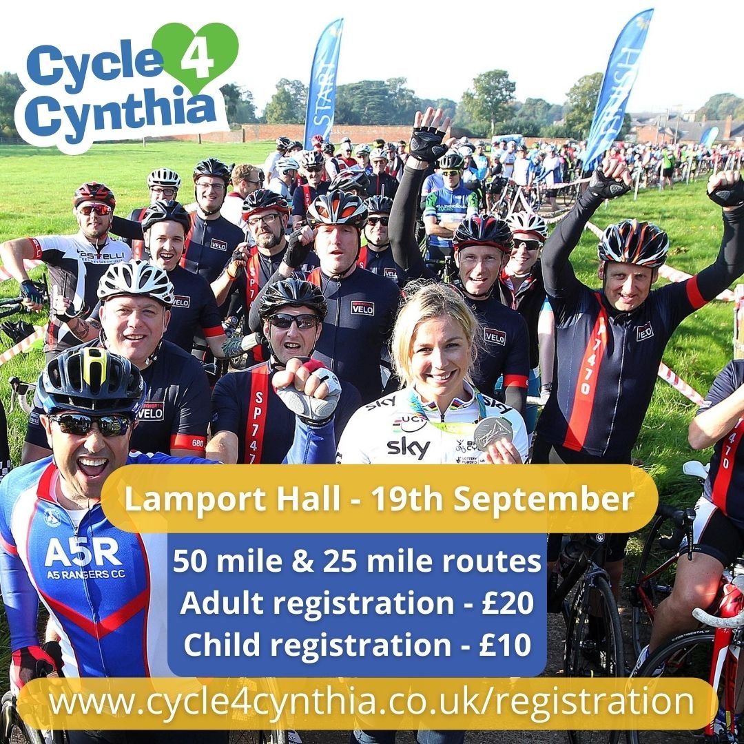 NN Events (@nrthmptonevents) on Twitter photo ๐ฒ CALLING ALL CYCLISTS
If you enjoy cycling you can be part of <a href="/Cycle4Cynthia/">Cycle4Cynthia</a> at <a href="/Lamport_Hall/">Lamport Hall</a> on 19th September
50 mile/25 mile routes, adult registration ยฃ20, child registration ยฃ10 buff.ly/2WNKheE or register on the day from 8am to 9:30am ๐ฒ CALLING ALL CYCLISTS
If you enjoy cycling you can be part of <a href="/Cycle4Cynthia/">Cycle4Cynthia</a> at <a href="/Lamport_Hall/">Lamport Hall</a> on 19th September
50 mile/25 mile routes, adult registration ยฃ20, child registration ยฃ10 buff.ly/2WNKheE or register on the day from 8am to 9:30am