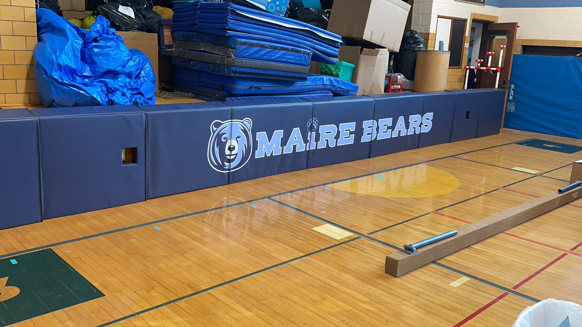 Thank you to our amazing PTO for the gym upgrades!!! Not only will it be safer but it will be a great community space! Wall mats are going up soon too