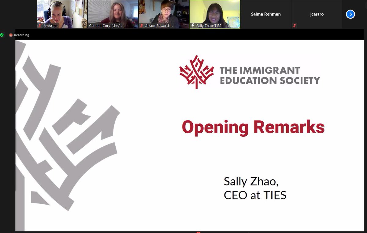 #TIESLiteracyDay  Sally Zhao, CEO of TIES (The Immigrant Education Society), outlines the support that their org. has had to make their programs successful.  I've seen their hybrid model in action - impressive!  @ATESLnews