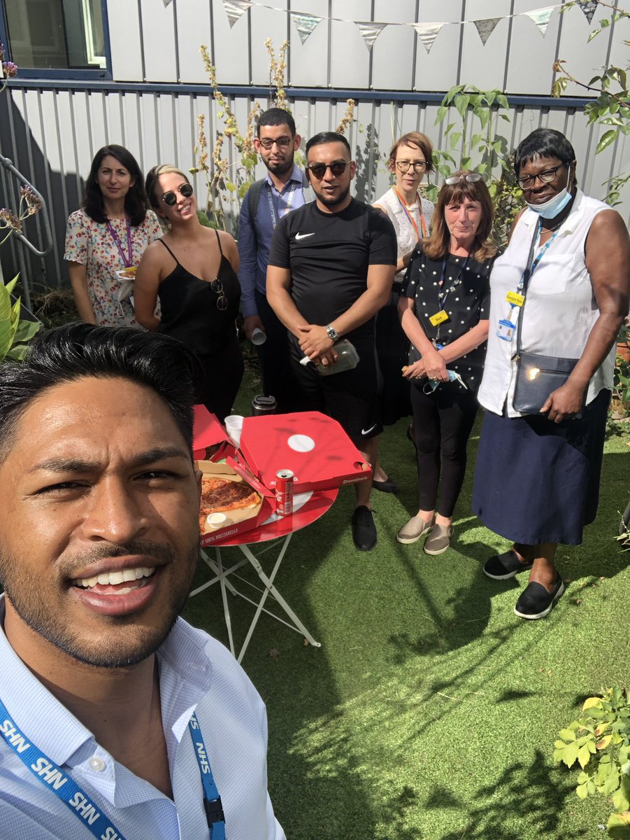 WXH Radiology Admin Team-building day! Enjoying our Pizza lunch 🍕A big thank you to <a href="/TindersticksCIC/">TindersticksCIC</a> for helping us open our senses, engage with nature and the gentle mindfulness session in 👌🏽 <a href="/Troweroflondon/">Laura Trower</a> @ImagingBarts <a href="/NHSBartsHealth/">Barts Health</a> #eppingforest
