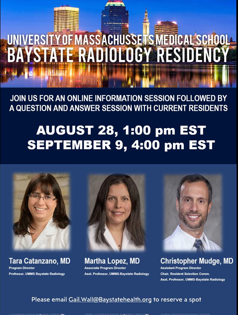 Don't forget to join us tomorrow at 4 pm. 
<a href="/futureradres/">Future Radiology Residents</a> #medstudents <a href="/AMSERRads/">AMSER</a>
