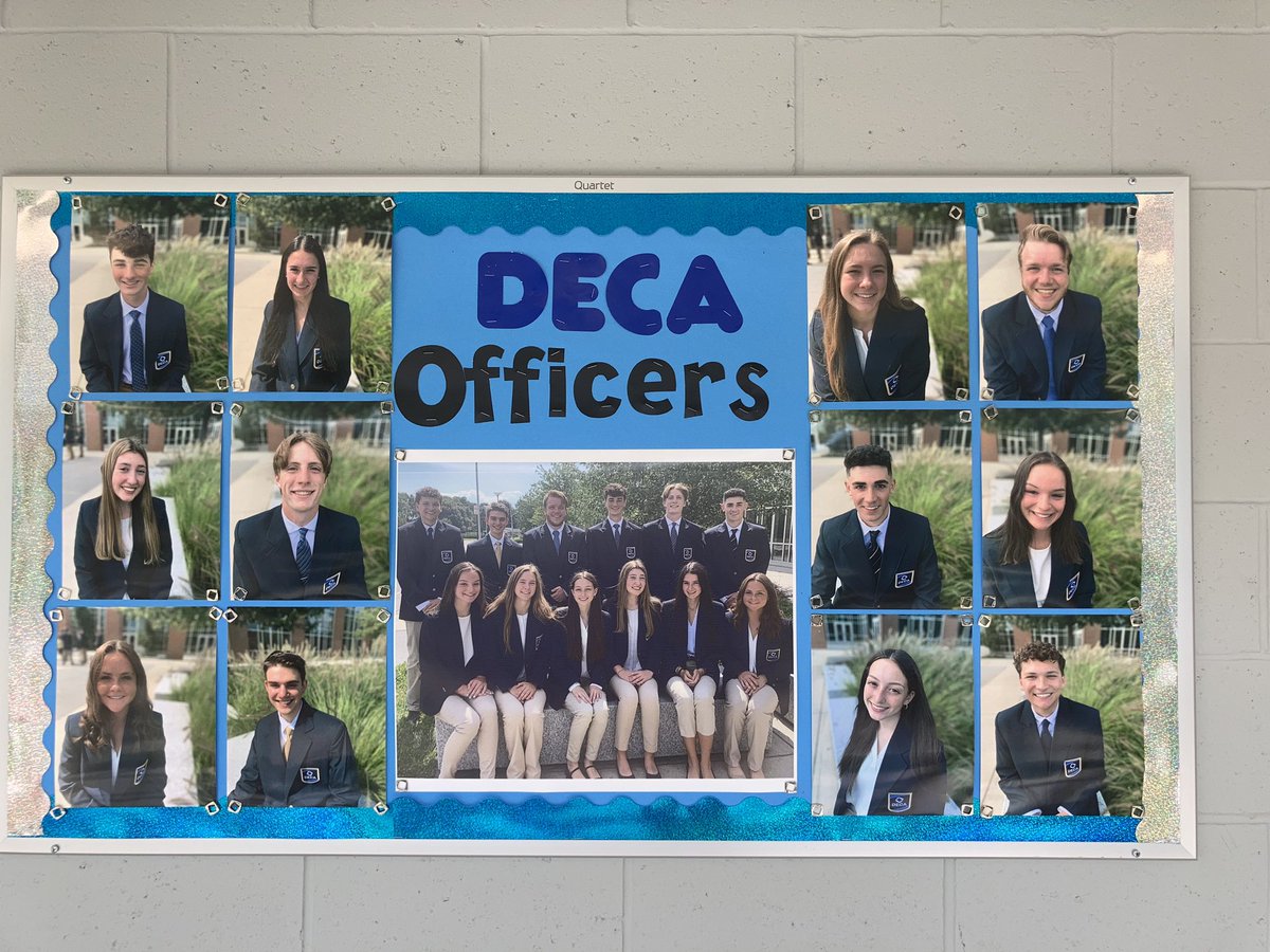 DECA board done! All ready for the first day of school tomorrow #maximizeyourmomentum