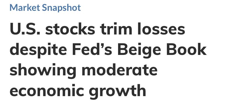 The WallStreetBets’ discussions on the Beige Book today were RIVETING… https://t.co/k9Hd9MCRNB