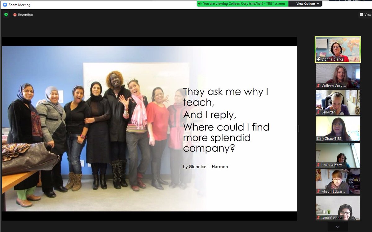 #TIESLiteracyDay @TESLOntario <a href="/centre_literacy/">Literacy Centre of Expertise</a>  Donna Clarke is a Literacy Rockstar! Follow this group on Facebook.