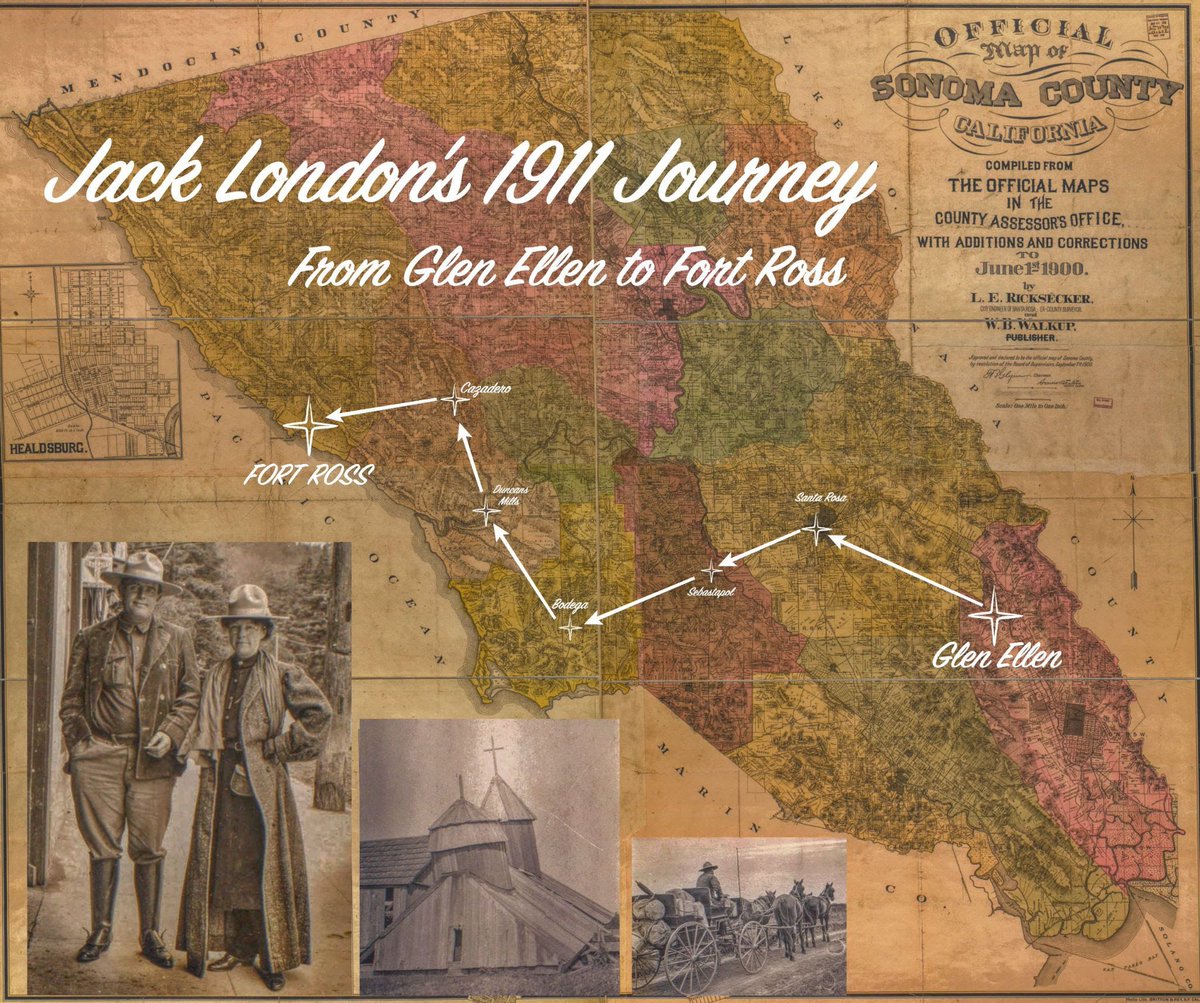 ‘Log-bastions, church, and stables hold their own’ - Jack London

fortross.org/july-2021-enew…

“Navigating Four Horses” family album at the Huntington Library.