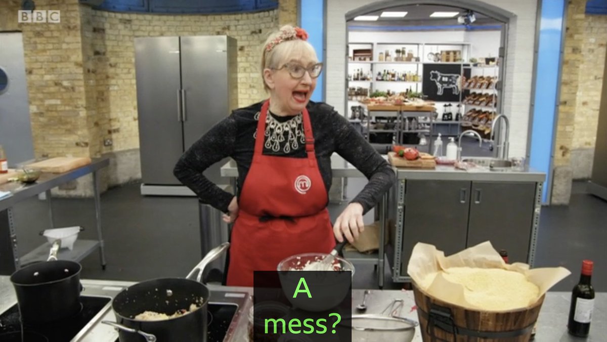Never related to Su Pollard more #CelebrityMasterChef