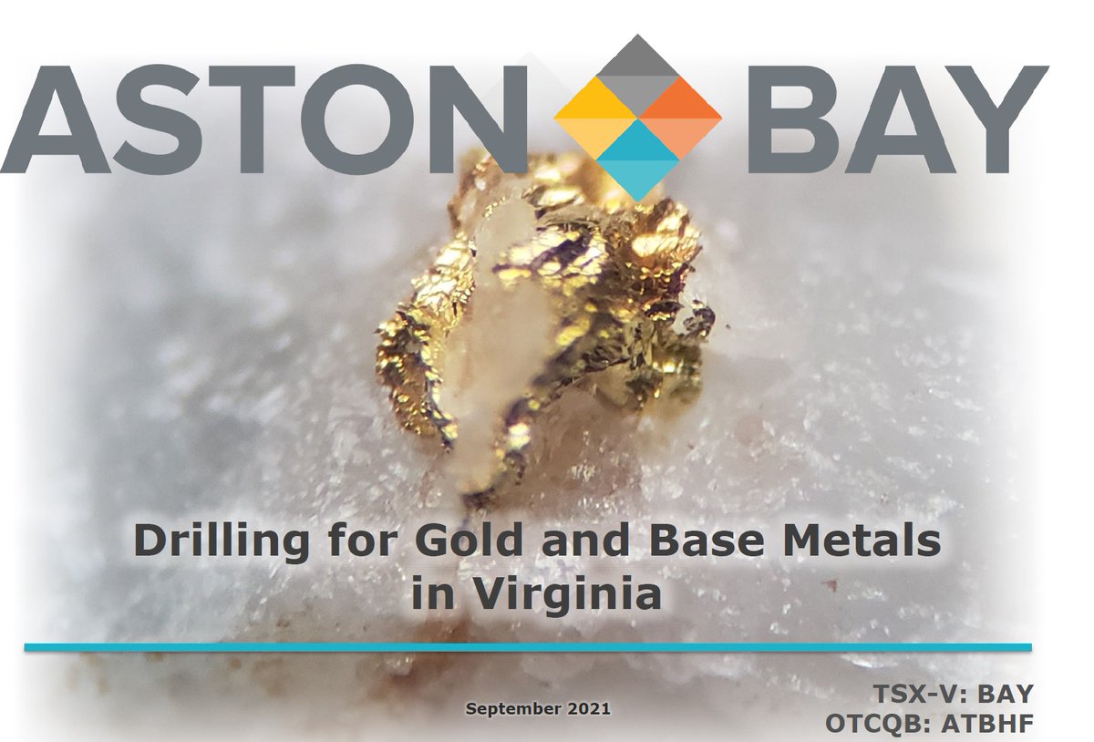 Check out the @AstonBayGold Corporate Deck ahead of my Presentation on Friday Sept. 10th at the Beaver Creek Precious Metals Summit. 
astonbayholdings.com/site/assets/fi…