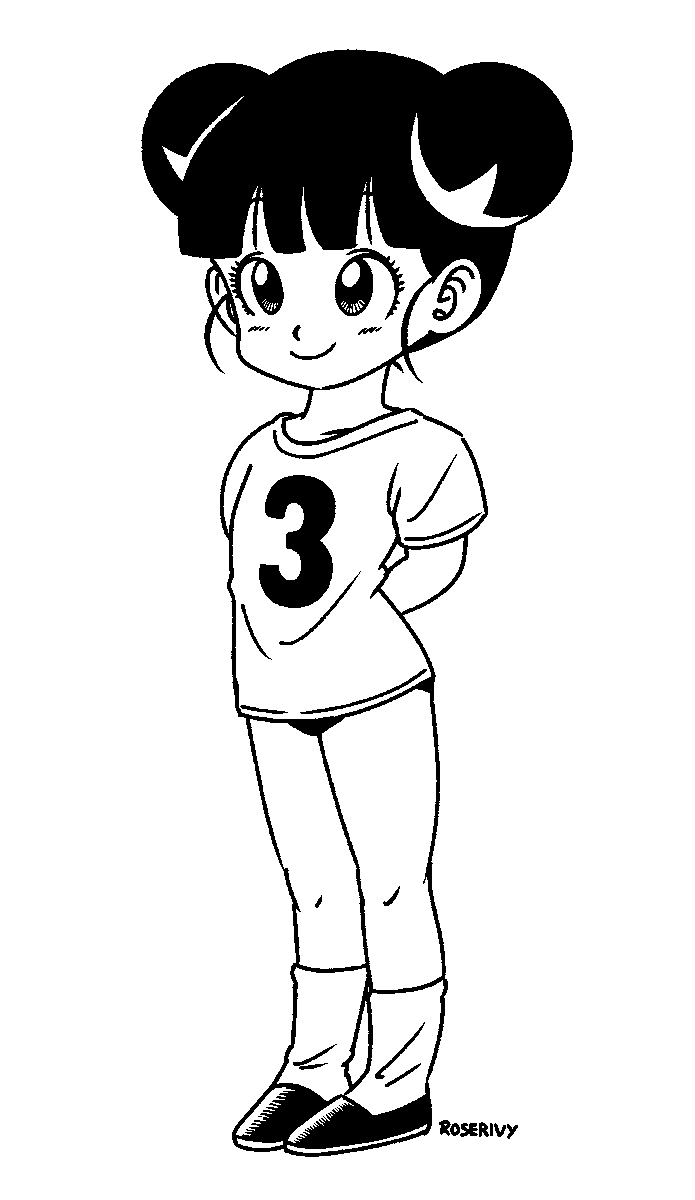 Tsururin Tsun (Dr Slump) TL: Toriyama Original TR: My redraw LL