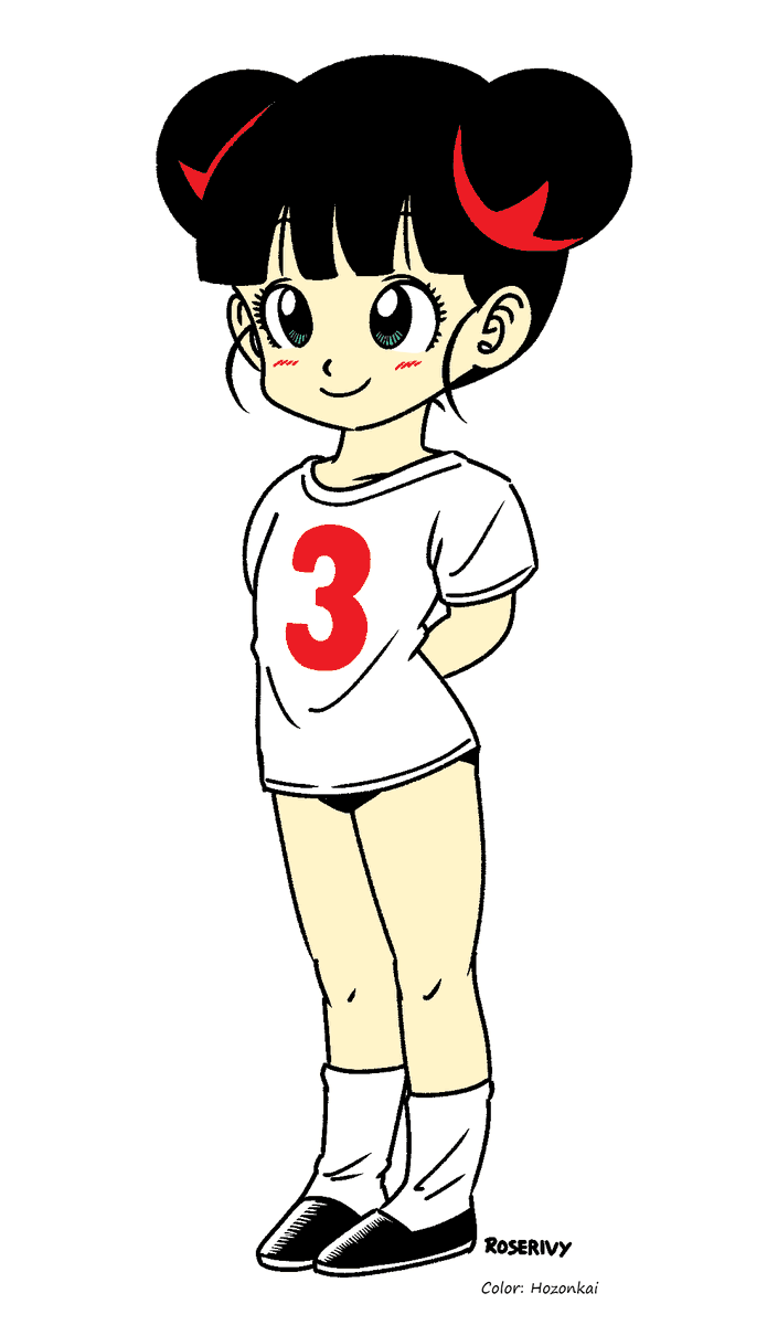 Tsururin Tsun (Dr Slump) TL: Toriyama Original TR: My redraw LL