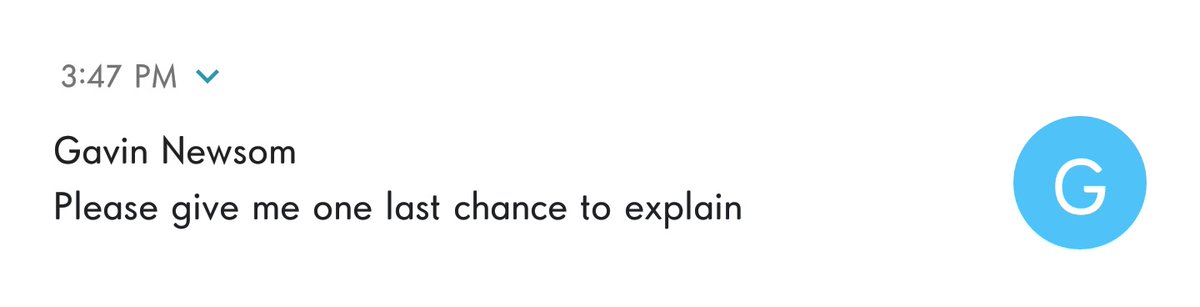 Somehow got added to the Gavin Newsom campaign email list so I've been getting updates and pleas for help about the recall election. But what is with politicians and making themselves sound like they're trying to win you back after you find them cheating?