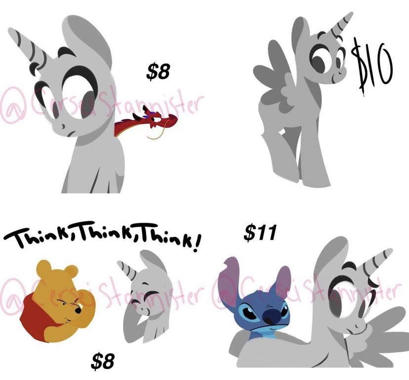 EthereanUnicorn's tweet image. Got scammed on mercari so I’d like to get my money back, please dm me if you’re interested in these! Only taking a few slots. (The watermark was my old insta user)
#mylittlepony #mlp #ych