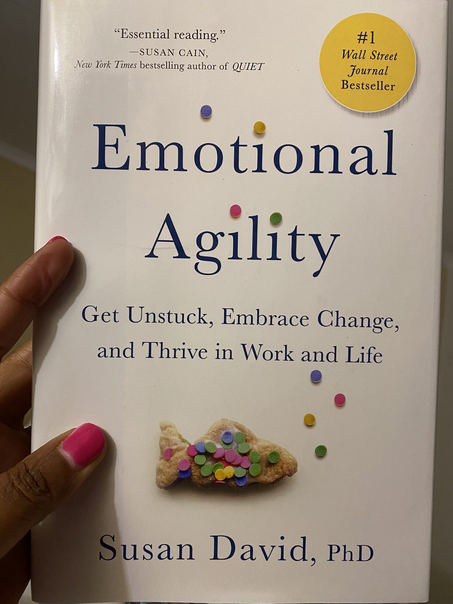 My 37th birthday gift to myself has finally arrived. I’ve been devouring everything @SusanDavid_PhD has put out on LinkedIn and now I have the book. I’m super excited to dive into it over the weekend. Chapter 1 just shook me. Can’t wait for the rest. Wow! #EmotionalAgility