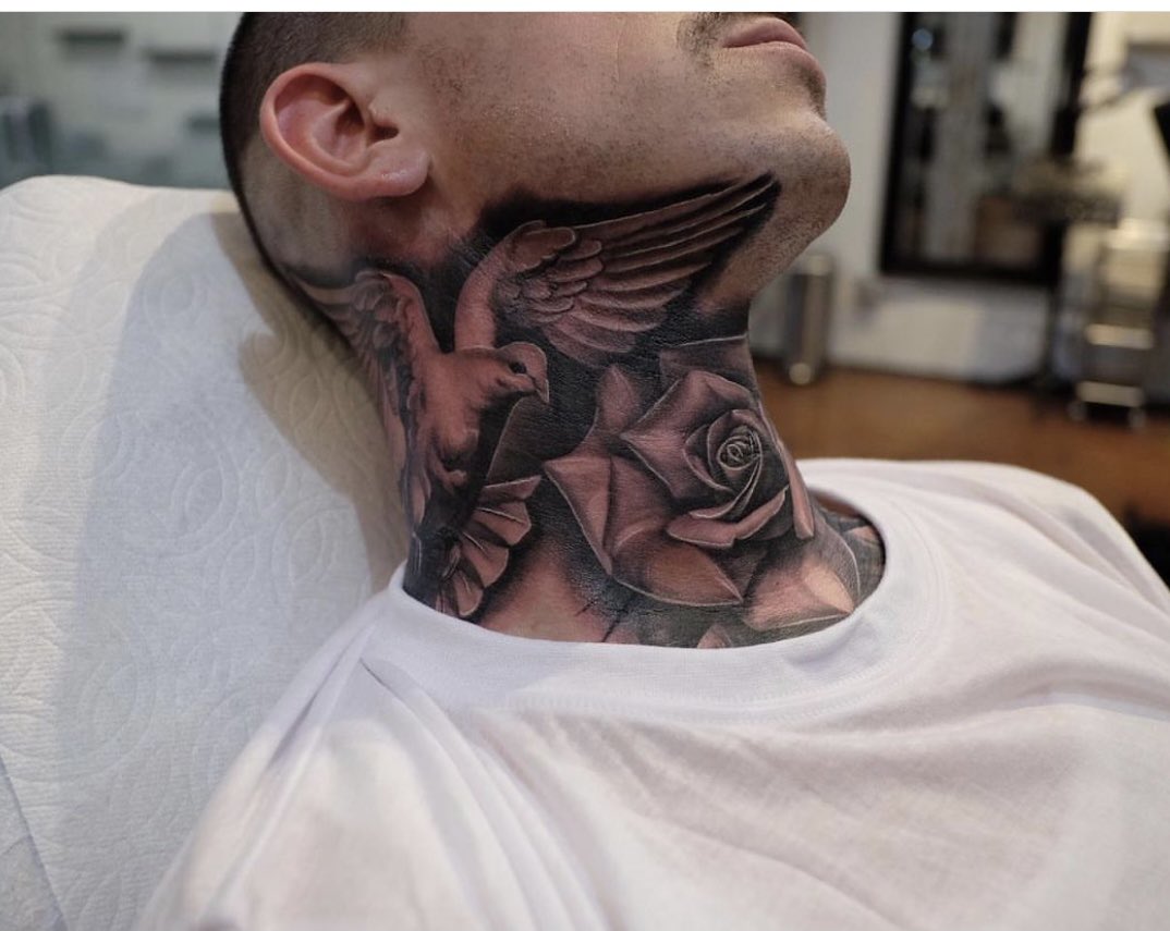 18 Unique Throat Tattoo Ideas for Men and Women  Tikli