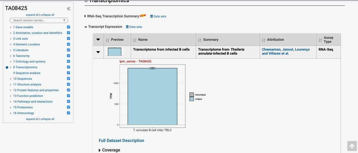 veupathdb's tweet image. Release 54 of #VEuPathDB includes RNAseq and ChIPseq for Theileria annulata from Cheeseman et al.  @WeitzmanlabP 
🔎Read the paper: ncbi.nlm.nih.gov/pubmed/34050145
👉Explore the data in #PiroplasmaDB: piroplasmadb.org/piro/app/searc…