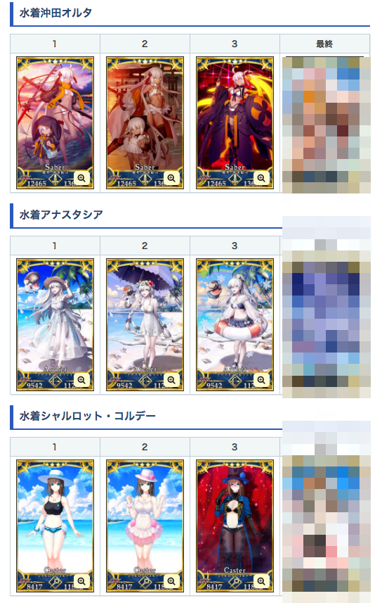Fgo攻略班 Appmedia 水着サーヴァントの最終再臨画像は記事に埋まってます 水着鯖一覧の記事では一気に見られるように並べてあるので こちらの記事をご利用ください T Co Xhepv2bk0m Fgo T Co P1b0oubabm Twitter