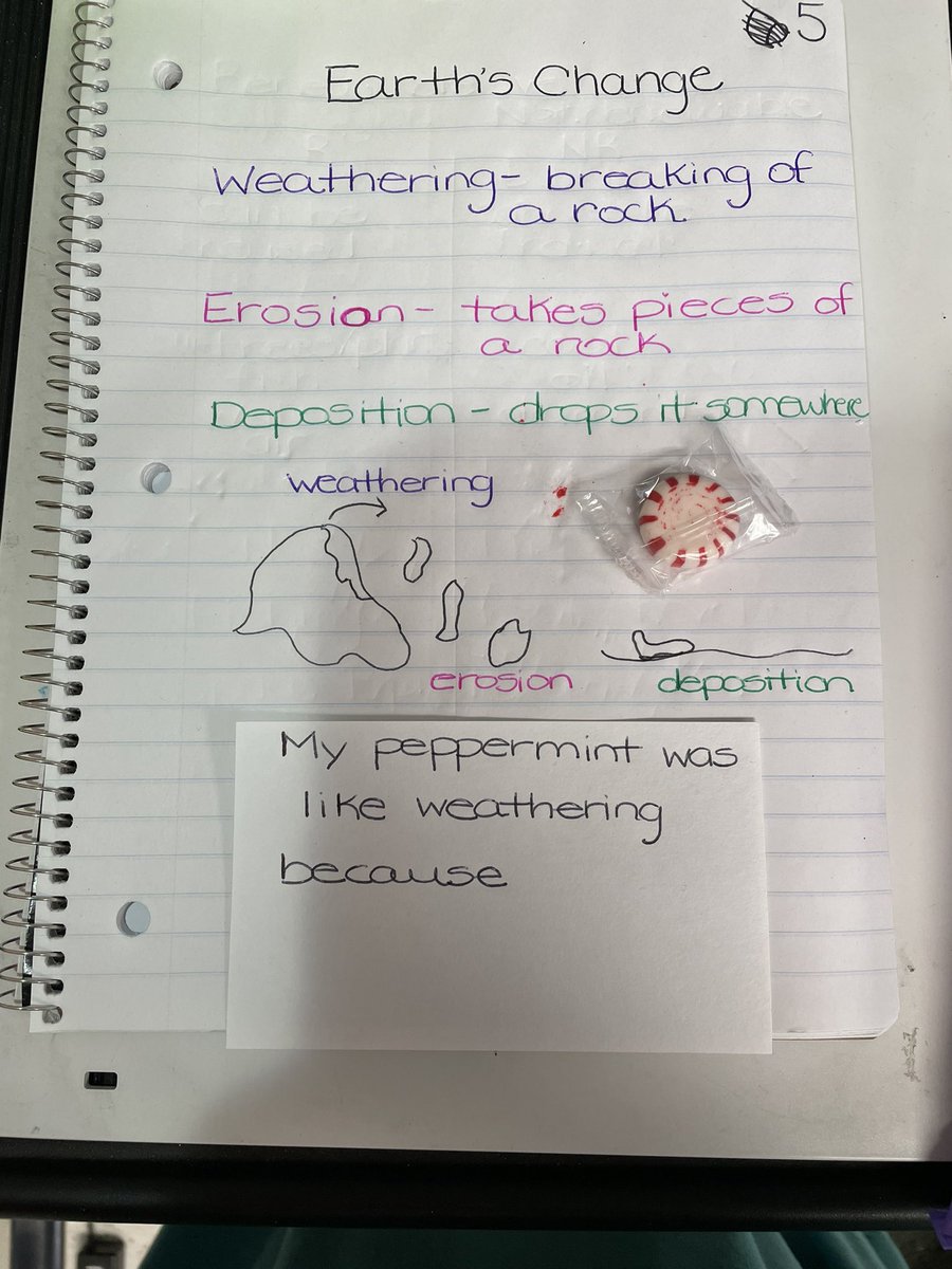 Laura Rodriguez (@lrod0806) on Twitter photo What do peppermints and Science have in common…EVERYTHING!!!
We learned about weathering today by experiencing it first hand. Who says eating Science isn’t fun? <a href="/NISDFranklinES/">Kay Franklin ES</a> #kfestrong #kfeproud What do peppermints and Science have in common…EVERYTHING!!!
We learned about weathering today by experiencing it first hand. Who says eating Science isn’t fun? <a href="/NISDFranklinES/">Kay Franklin ES</a> #kfestrong #kfeproud