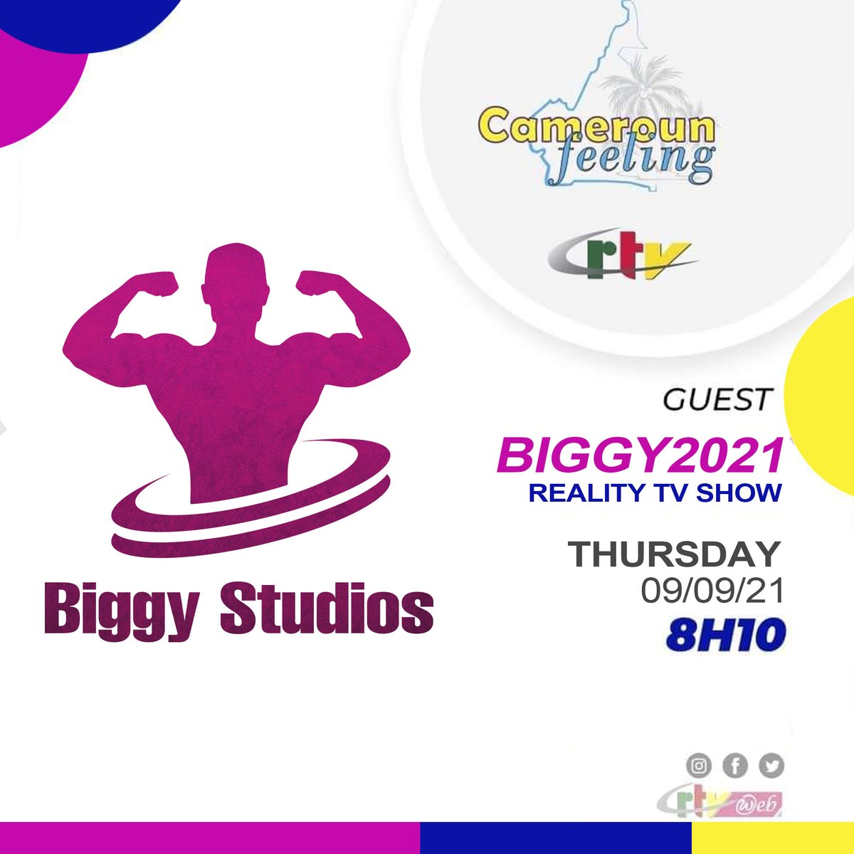 Biggy_studios's tweet photo. In Preparation for the start of Season 2  #TheRevolution,Our  team is on a media tour to educate the public on some of the successes of season 1, Modifications and new developments with regards to season 2.

First Stop CRTV on Cameroon Feeling Tomorrow Morning at 8:10am. https://t.co/4vNL6nlEMQ