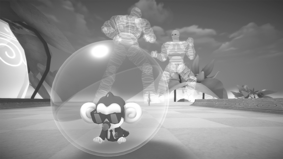 SuperMonkeyBall's tweet image. Trying to up your artiness or maybe emulate the timeless look of film noir in Photo Mode? 🎬

Super Monkey Ball Banana Mania also features a Monochrome Render Mode, unlockable for free through normal gameplay! 📸

#SuperMonkeyBall #BananaMania