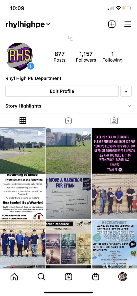 Rhyl High PE tweet media