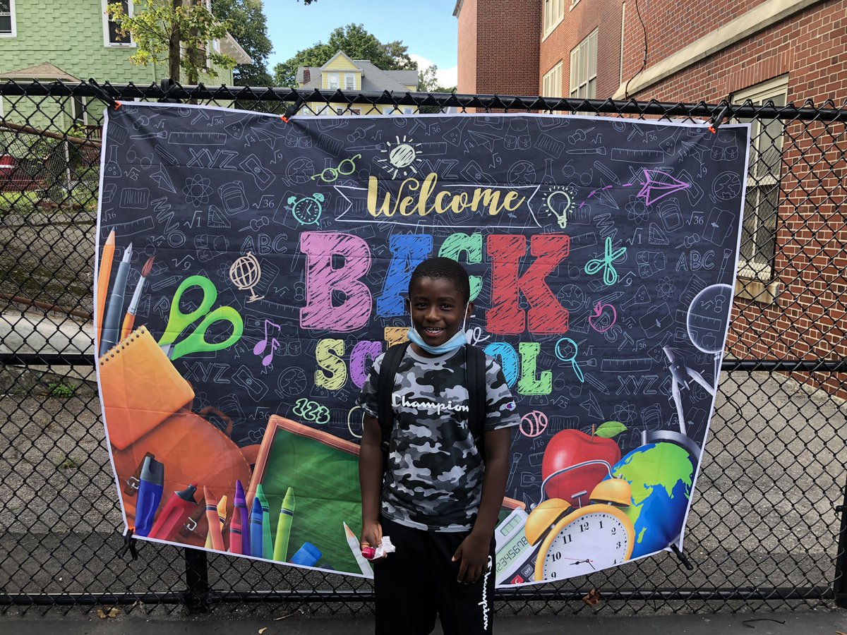 Higg_Inc's tweet photo. Popsicles with Principal @MsKarlaPJenkins &amp; Nurse Drina was so such a treat.  Thanks to our scholars and families for coming out and getting ready for a year filled with Joy, Learning, Liberation and Genius @BostonSchools @BCassellius #BacktoSchoolBPS #EngagementMatters https://t.co/UUotiRQab5