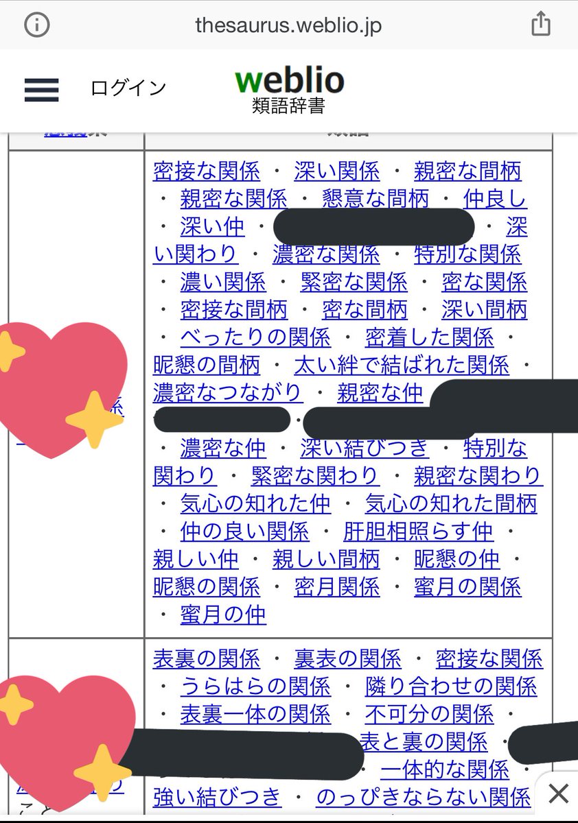 あおたん 9 9new On Twitter ナギが千さんと大和くんの関係について放った言葉がすごすぎてよく分かんなくなってきたので類語辞典を引いた 同じ言葉使ってるのは隠しました